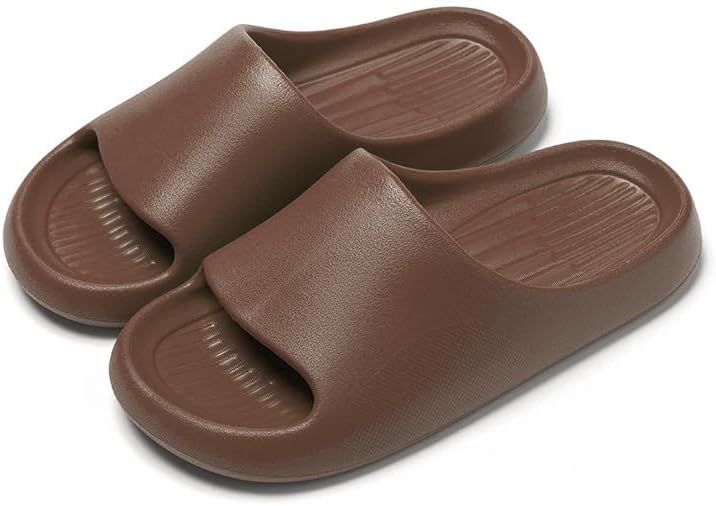 

Унисекс шлепанцы Rojeam с противоскользящей подошвой, быстро сохнущие, для душа, дома, ванной, сада и бассейна, коричневый