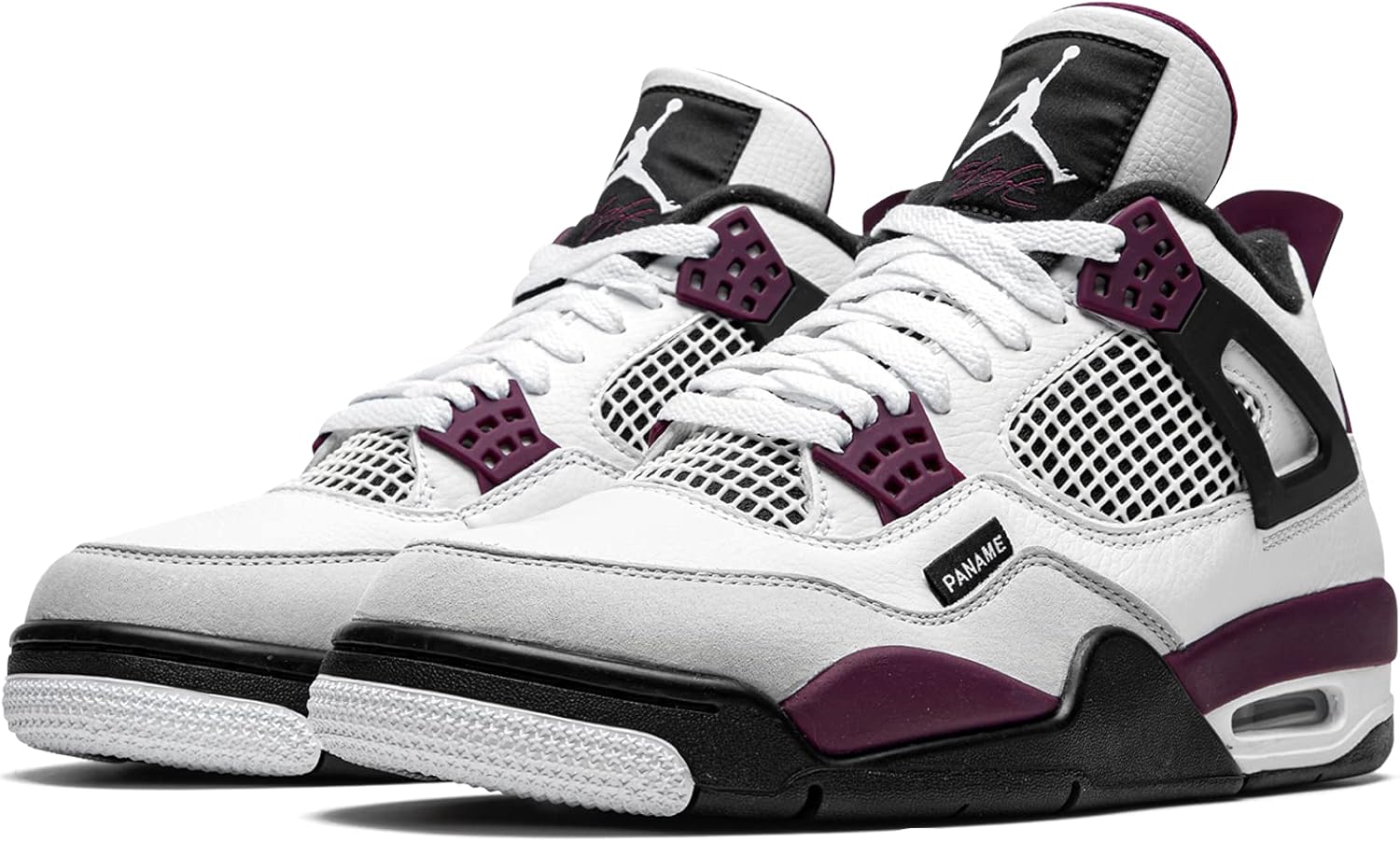 Мужские кроссовки Nike Air Jordan 4 Retro, белый/черный — фото 2