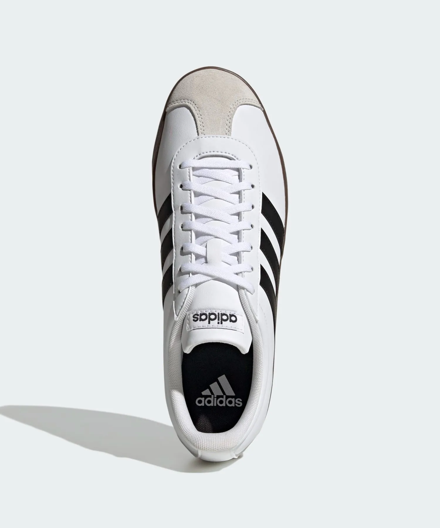 Кроссовки с резиновой подошвой VL COURT BASE adidas темно-синие — фото 4