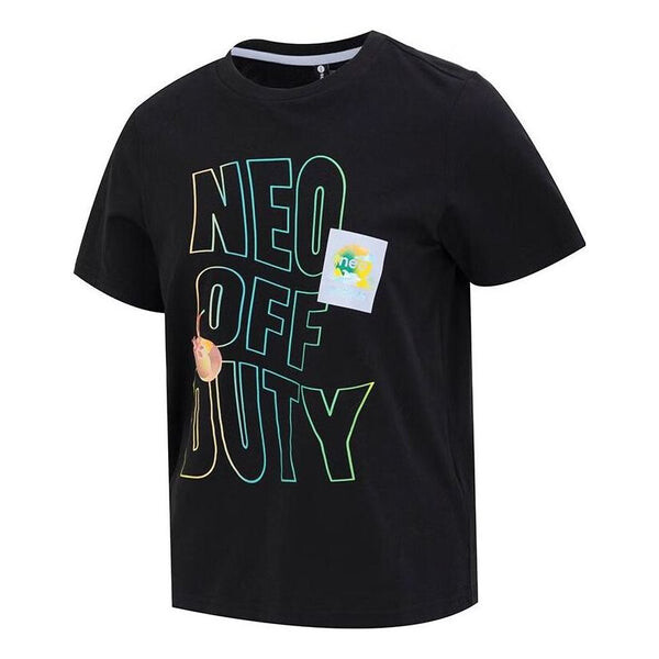 

Футболка (WMNS) adidas NEO OFF DUTY Vibe Collective T-Shirts 'Black', черный