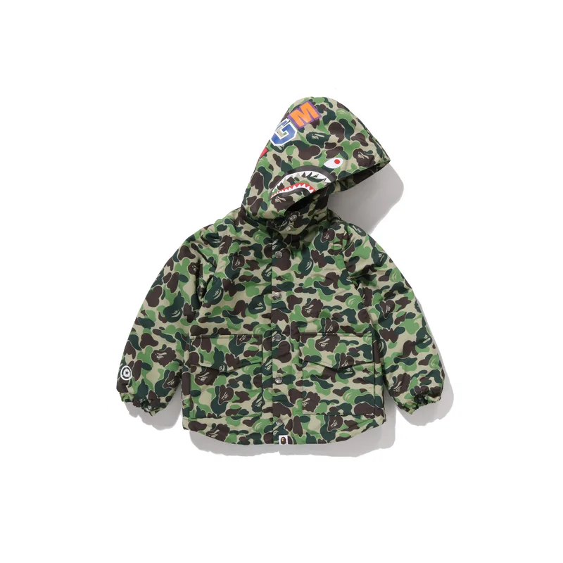 Куртка FW25 для детей 3-7 лет A BATHING APE, зеленый GRX