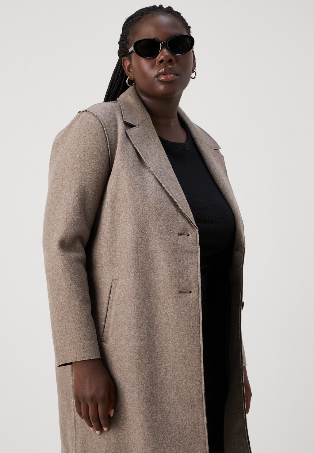 

Классическое пальто CARNEW CARRIE BONDED COAT ONLY Carmakoma, коричневый