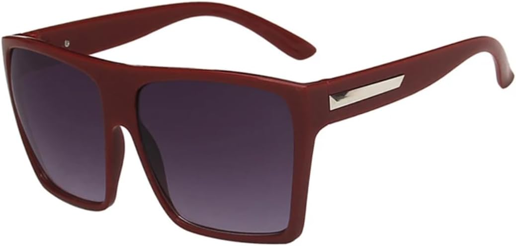 

Солнцезащитные очки с защитой UV400 | Увеличенные линзы конфетного цвета | Для женщин и мужчин | Для занятий спортом на открытом воздухе и вождения DSVIGF, Red Gradient Gray