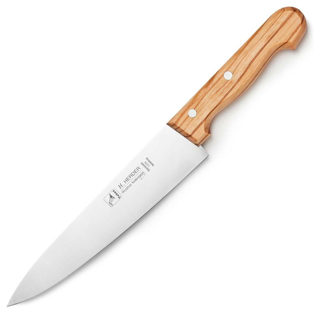 

Нож повара Solingen H.Herder Tukan 34 см 8" нож для мяса, овощей "оливковое дерево" EL.Herder KG