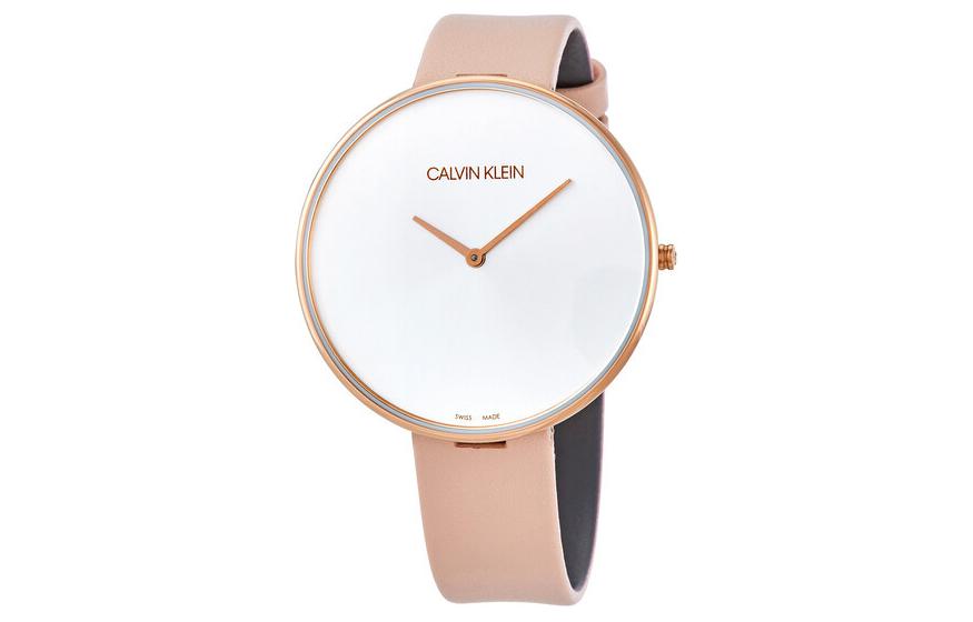 

Calvin Klein Часы CK/ Wrist Watch Quartz Movement Leather Strap 42mm White Dial Women's Watch, White Dial