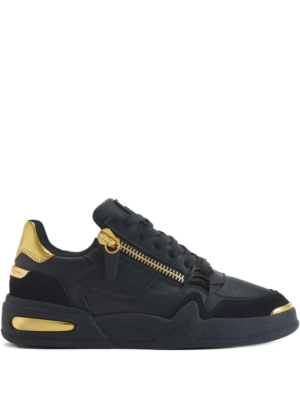 Кроссовки с молнией Giuseppe Zanotti, черный
