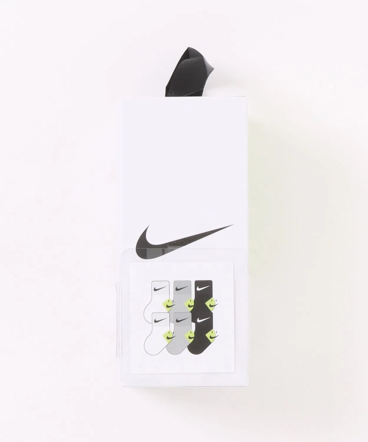 Носки детские 6 пар Nike Smiley Ankle, белые — фото 2