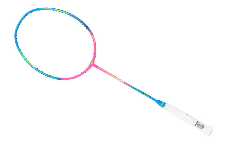 

LINING Storm WS72 карбоновая ракетка для бадминтона, тип контроля универсальный, защита, продвинутый уровень, 675 мм, Blue Pink