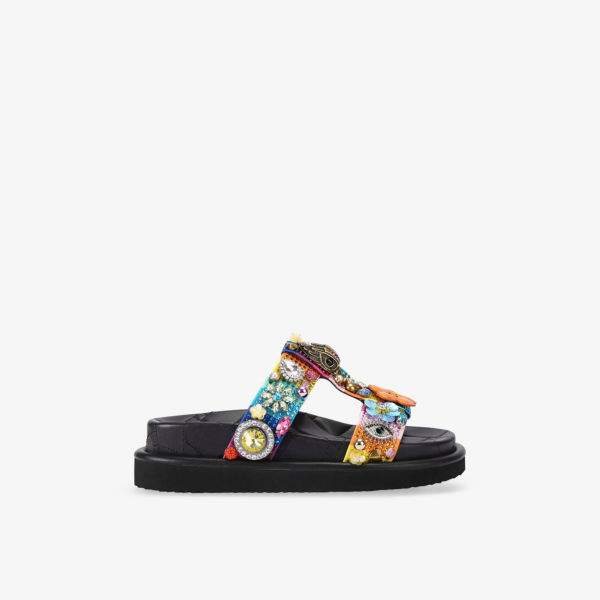 Сандалии Kurt Geiger London Орсон с кристаллами, мультиколор