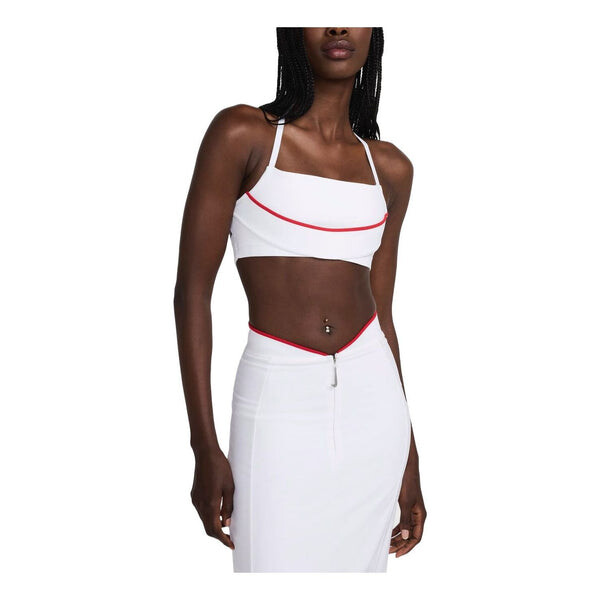 

Топ x jacquemus спортивный бюстгальтер азиатские размеры Nike, белый