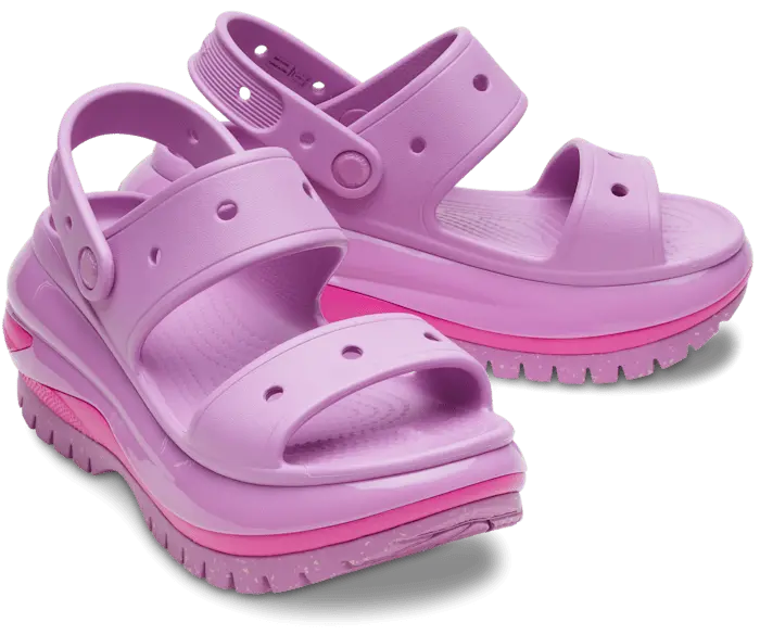 Сандалии Mega Crush Crocs женские, цвет Bubble — фото 2