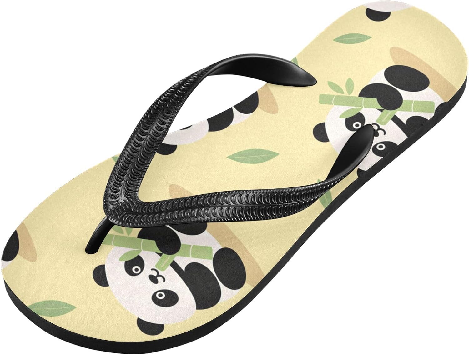 

Женские пляжные летние повседневные шлепанцы с пандой, желтые, быстро сохнущие сандалии для мужчин A2301291 Umiriko