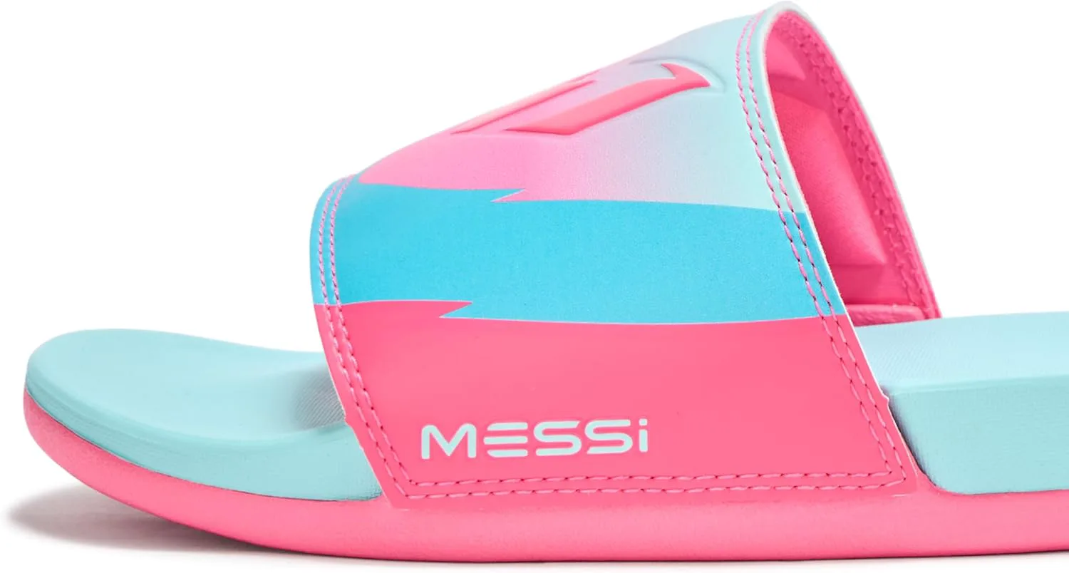 Шлепанцы Adidas unisex-adult Adilette Comfort Messi, розовый — фото 4