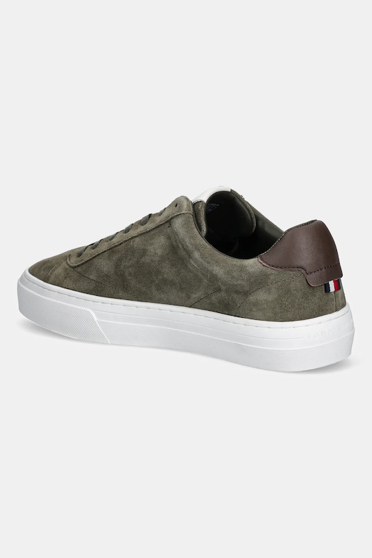 Замшевые кроссовки PREMIUM DRESS CUPSOLE SUEDE Tommy Hilfiger, зеленый — фото 3