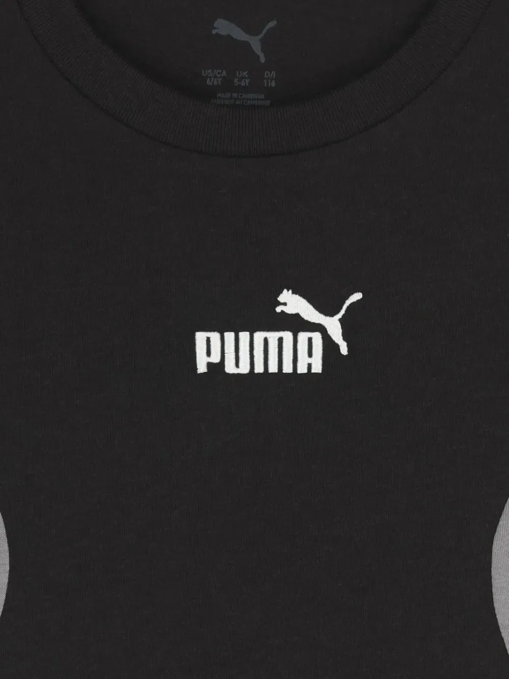 Футболка Essentials с блочным рисунком Puma Kids, черный — фото 3