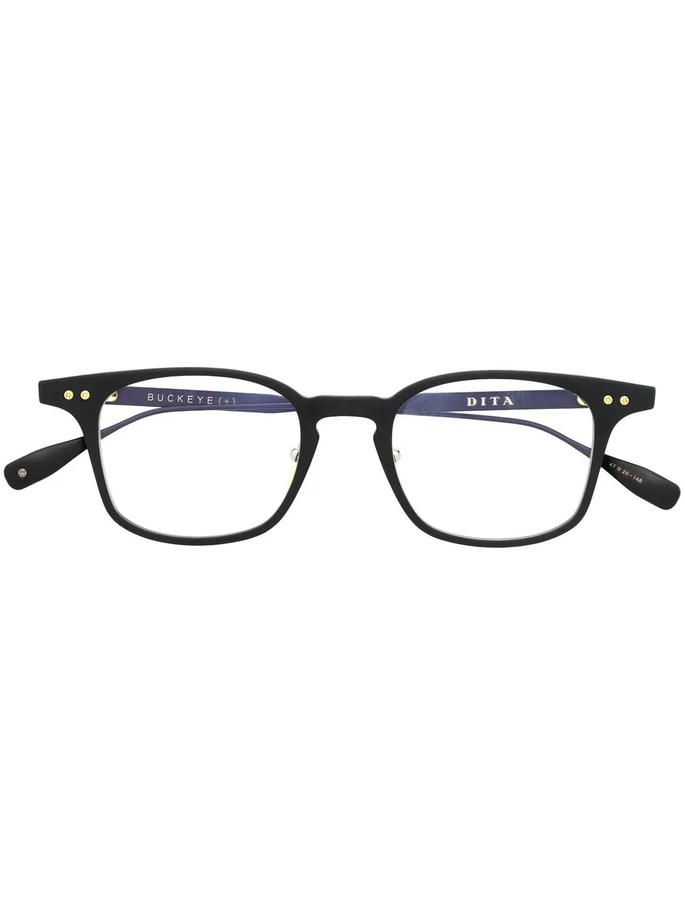 

Очки Buckeye в квадратной оправе Dita Eyewear, черный