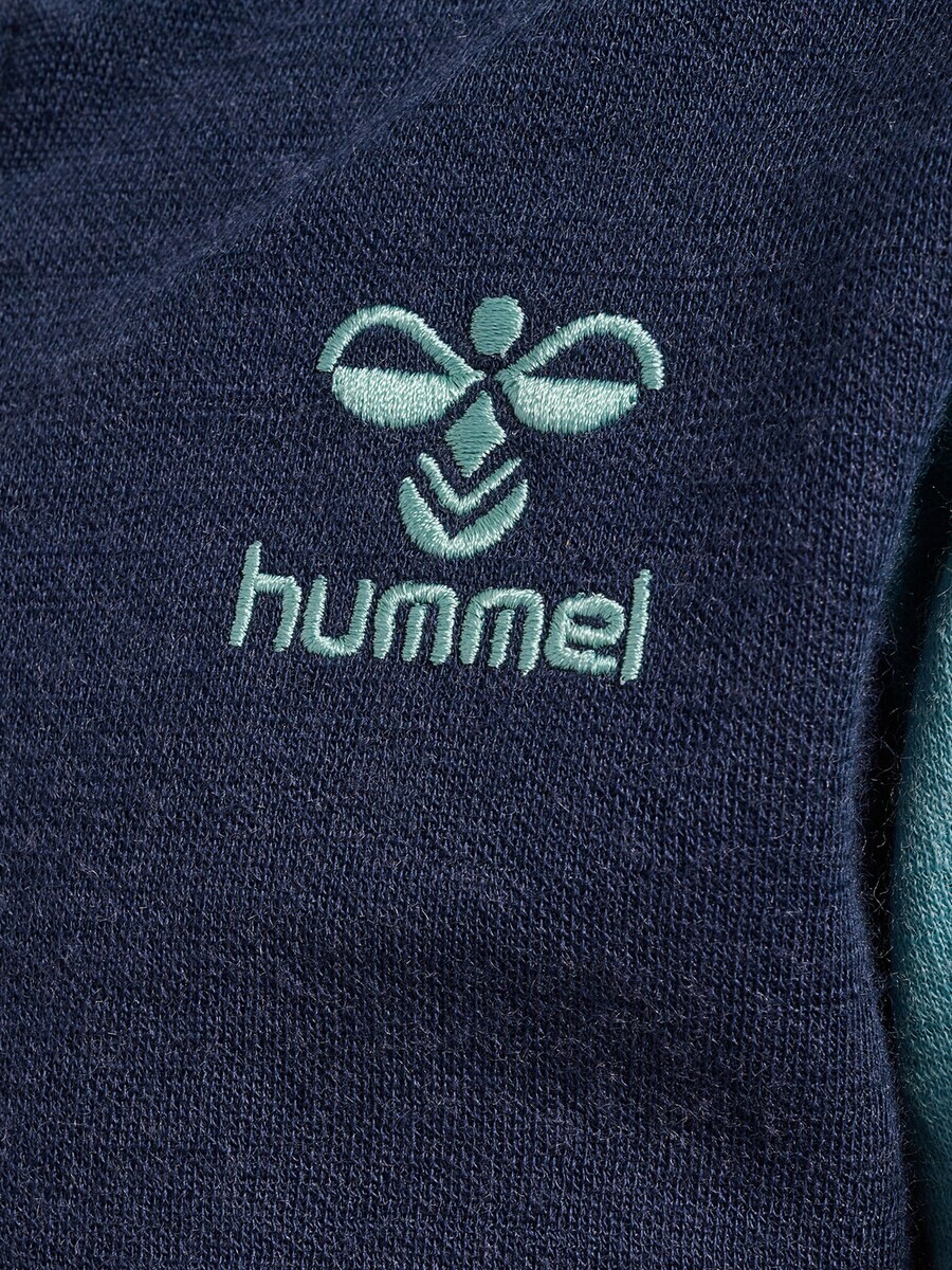 Худи Hummel Zip-Up Hoodie Wulbato, цвет marine blue/Light blue — фото 4
