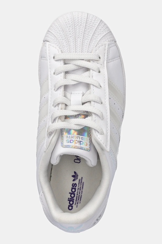 Детские кроссовки SUPERSTAR LED LIGHTS Adidas Originals, белый — фото 4