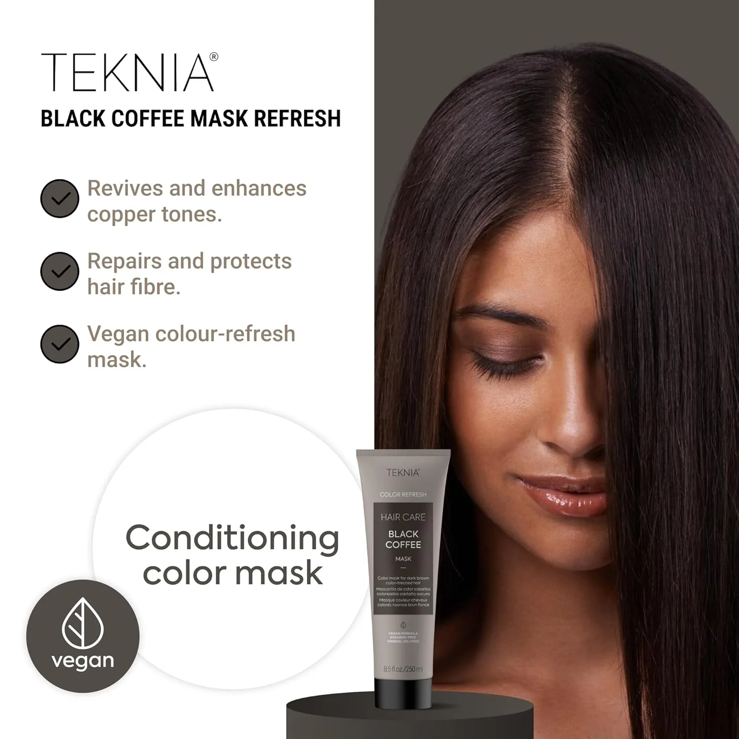 Маска для волос LAKMÉ Teknia Color Refresh, маска для окрашивания волос., Black Coffee — фото 2