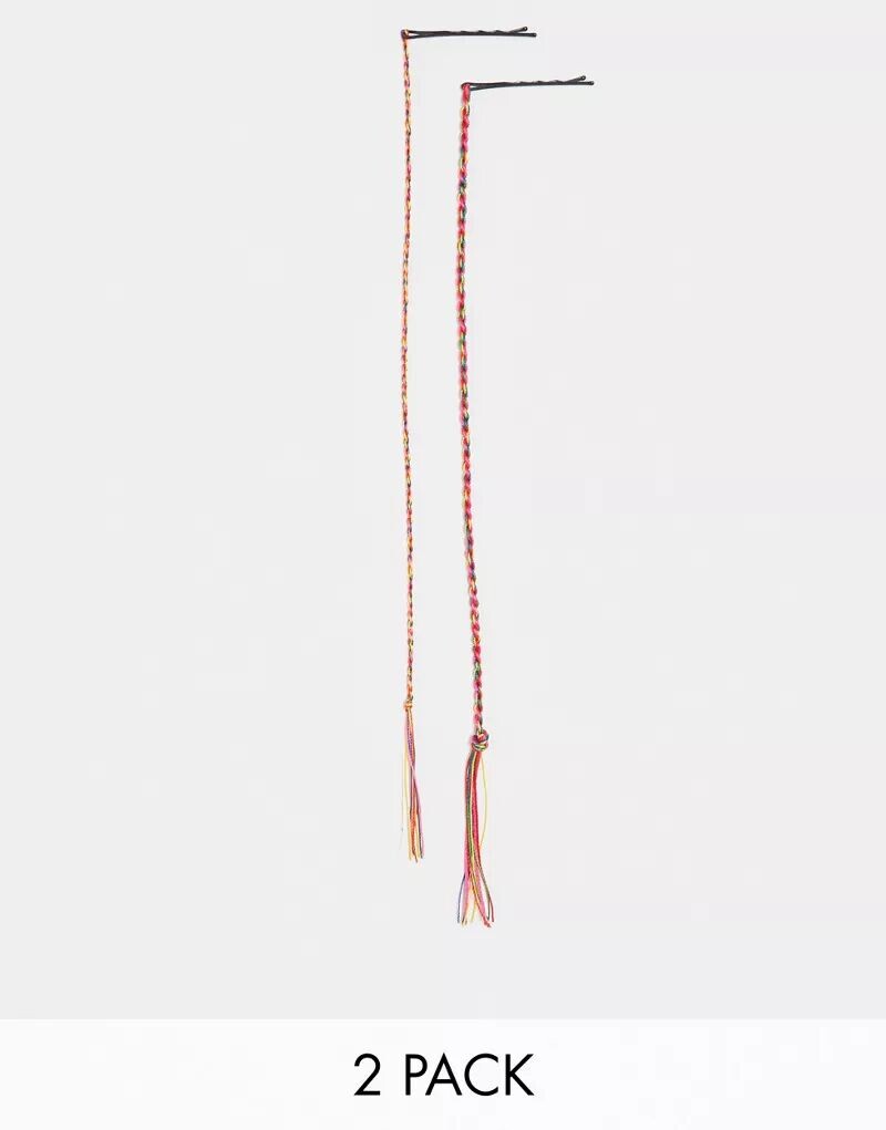 

Набор из 2 лент Reclaimed Vintage для косичек для волос