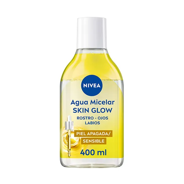

С сывороткой для лица, глаз и губ Agua Micelar Skin Glow Nivea, 400 ml
