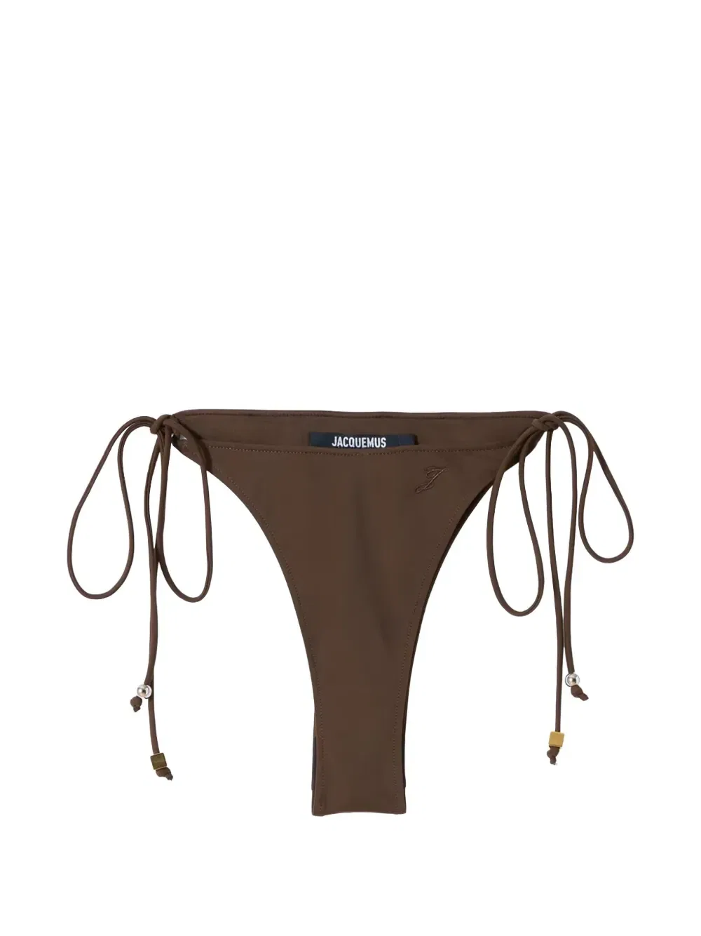 Плавки-бикини с завязками Triangle JACQUEMUS, коричневый
