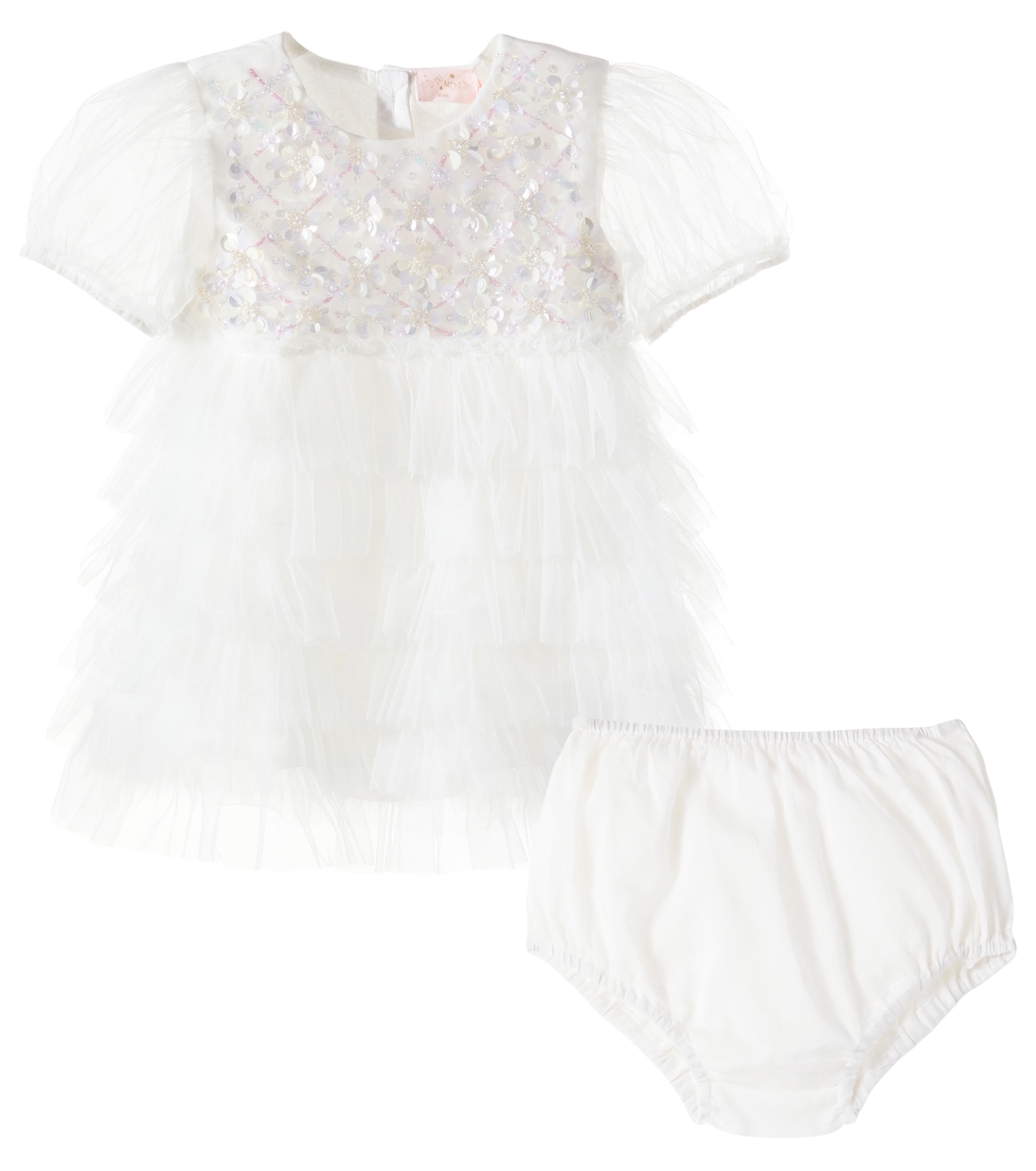 Комплект из платья и панталон Baby Meadow Muse Tutu Du Monde, Milk