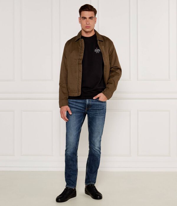Свитшот мужской Tommy Hilfiger с логотипом бренда, черный — фото 2