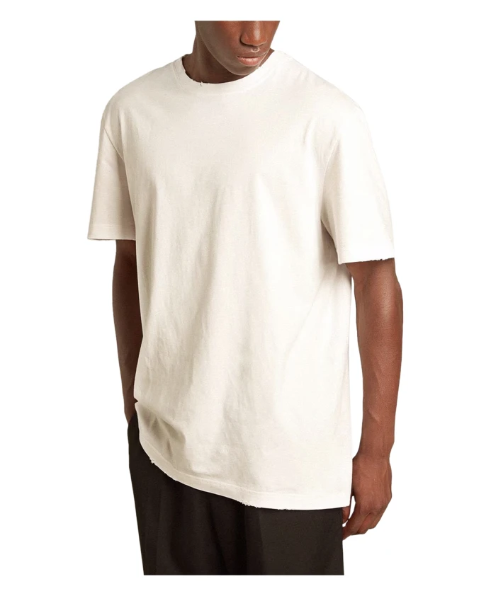 

Футболка прямого кроя с эффектом потертости Golden Goose, белый