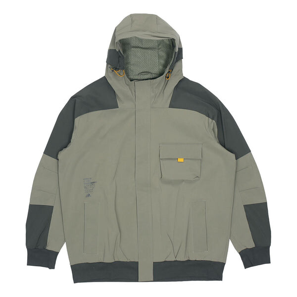 

Куртка adidas Th Jkt South Colorblock Windproof Casual Fleece Lined Hooded Jacket Green, зеленый