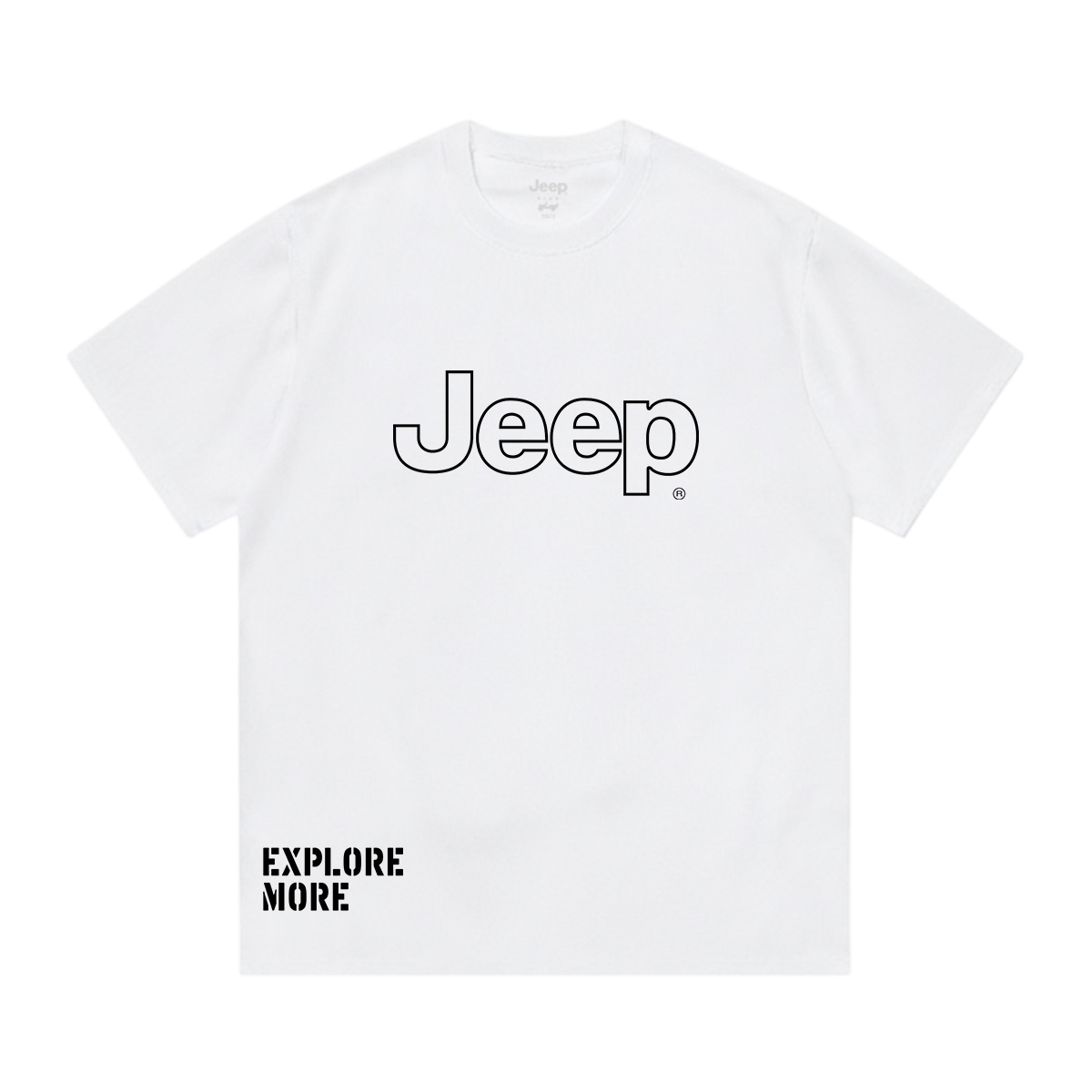 Футболка Unisex Crew Neck Moderate Jeep, sky розовый — фото 2