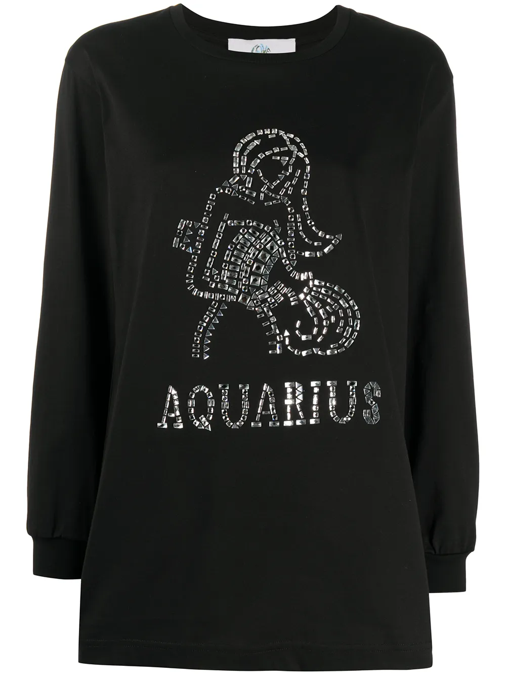 

Футболка Aquarius с кристаллами Alberta Ferretti, черный