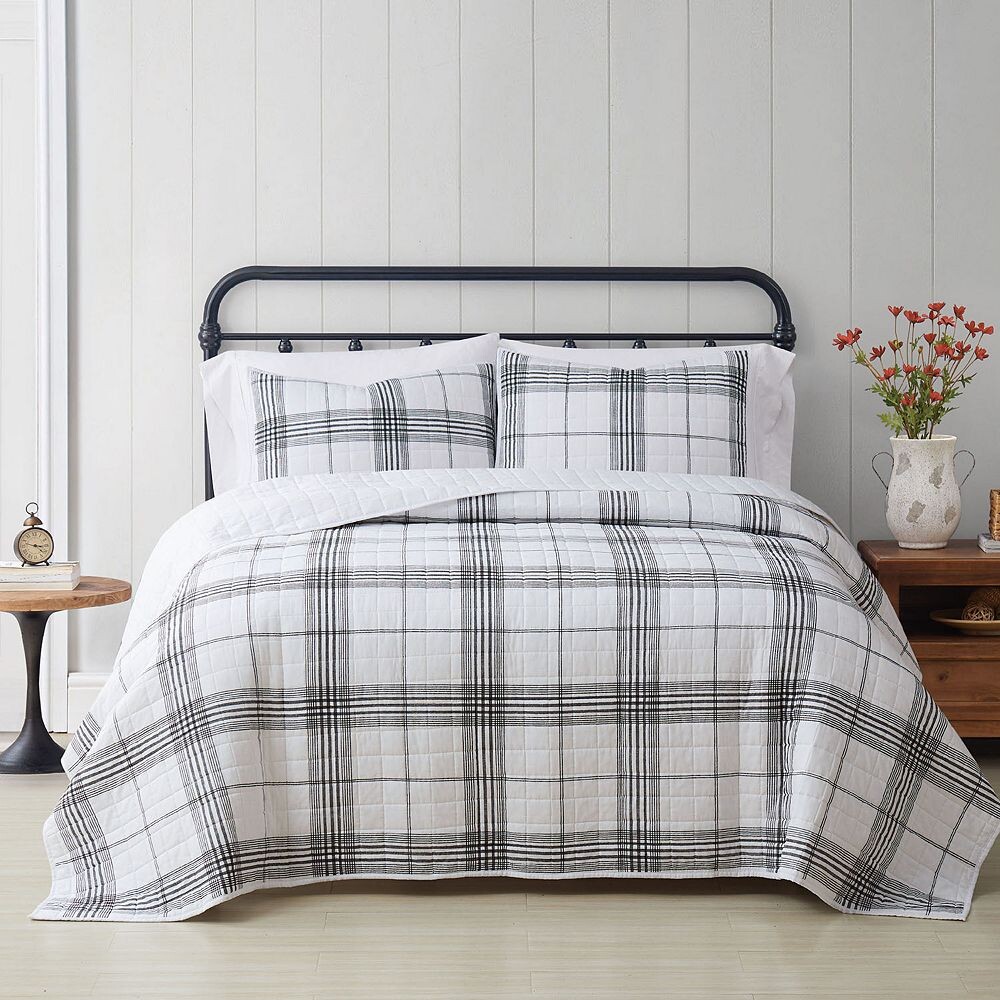 

Комплект одеял в клетку Cottage Classics, цвет White Black