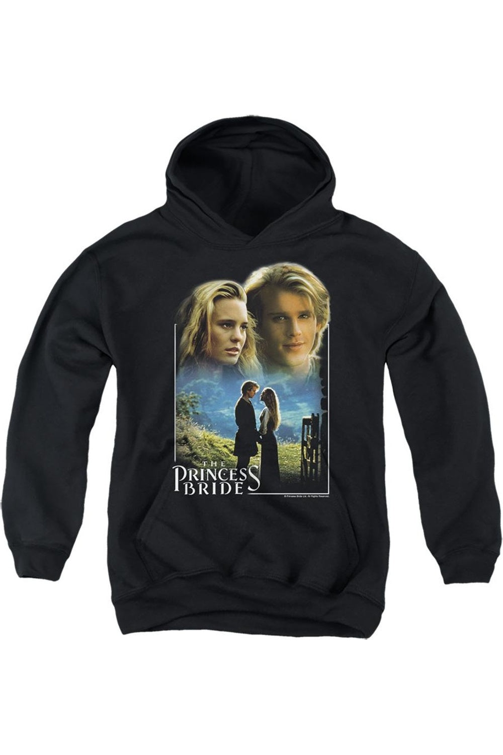 

Толстовка с капюшоном для подростков "Принцесса-невеста" Баттеркап и Уэстли Gildan, черный