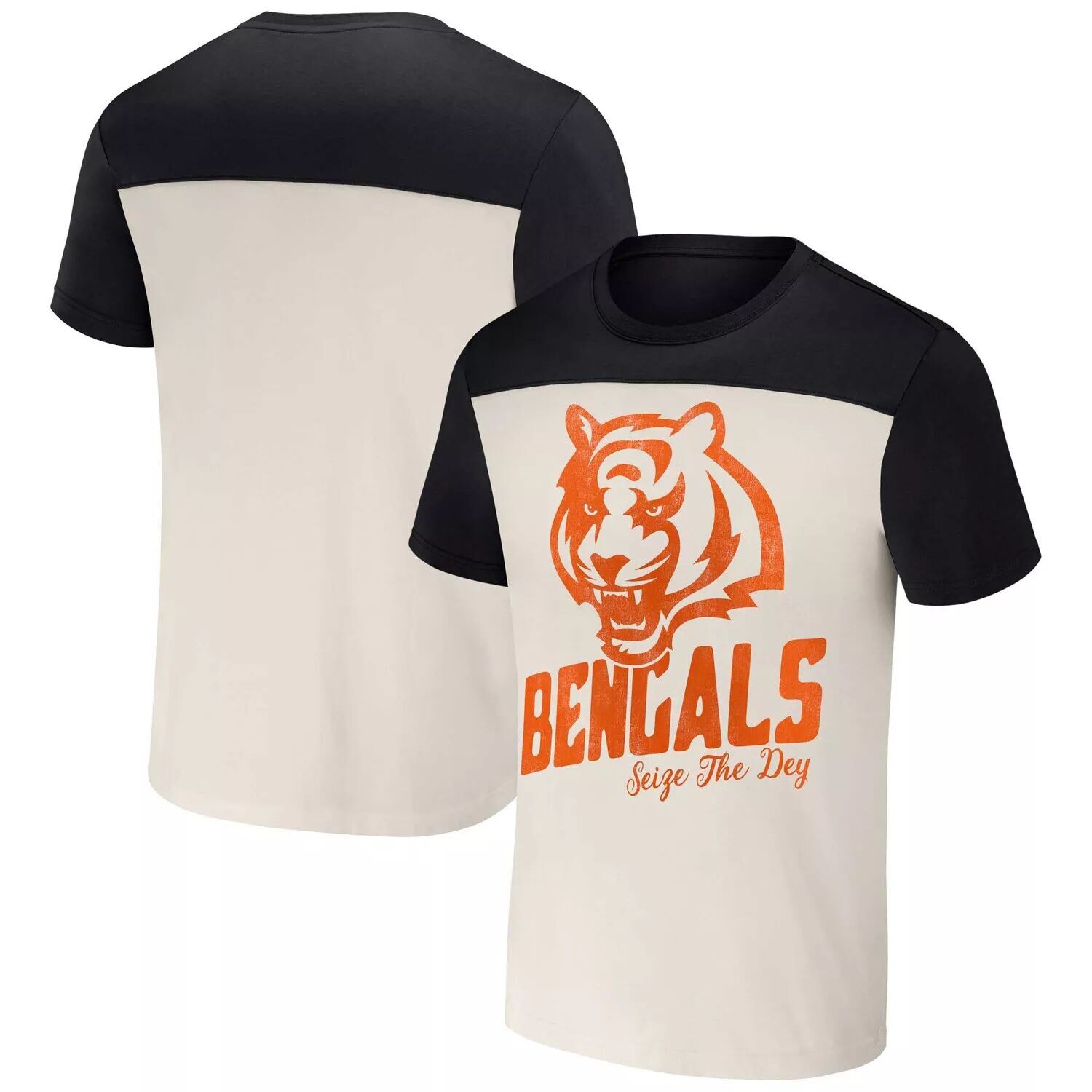 

Мужская футболка NFL x Darius Rucker Collection от Fanatics Cream Cincinnati Bengals с цветными блоками