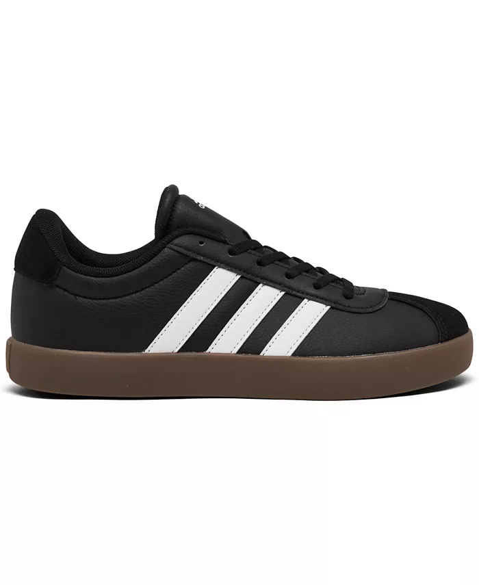 Кроссовки VL Court 3.0 для подростков от Finish Line adidas, черный — фото 2