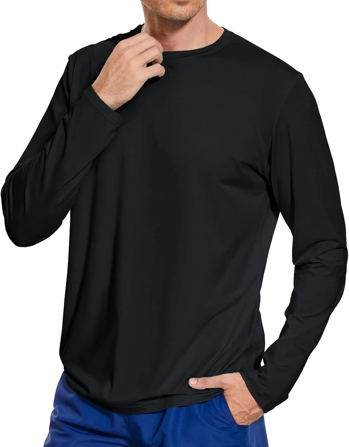 

Мужская футболка с длинным рукавом UPF 50+ для активного отдыха UVSAI