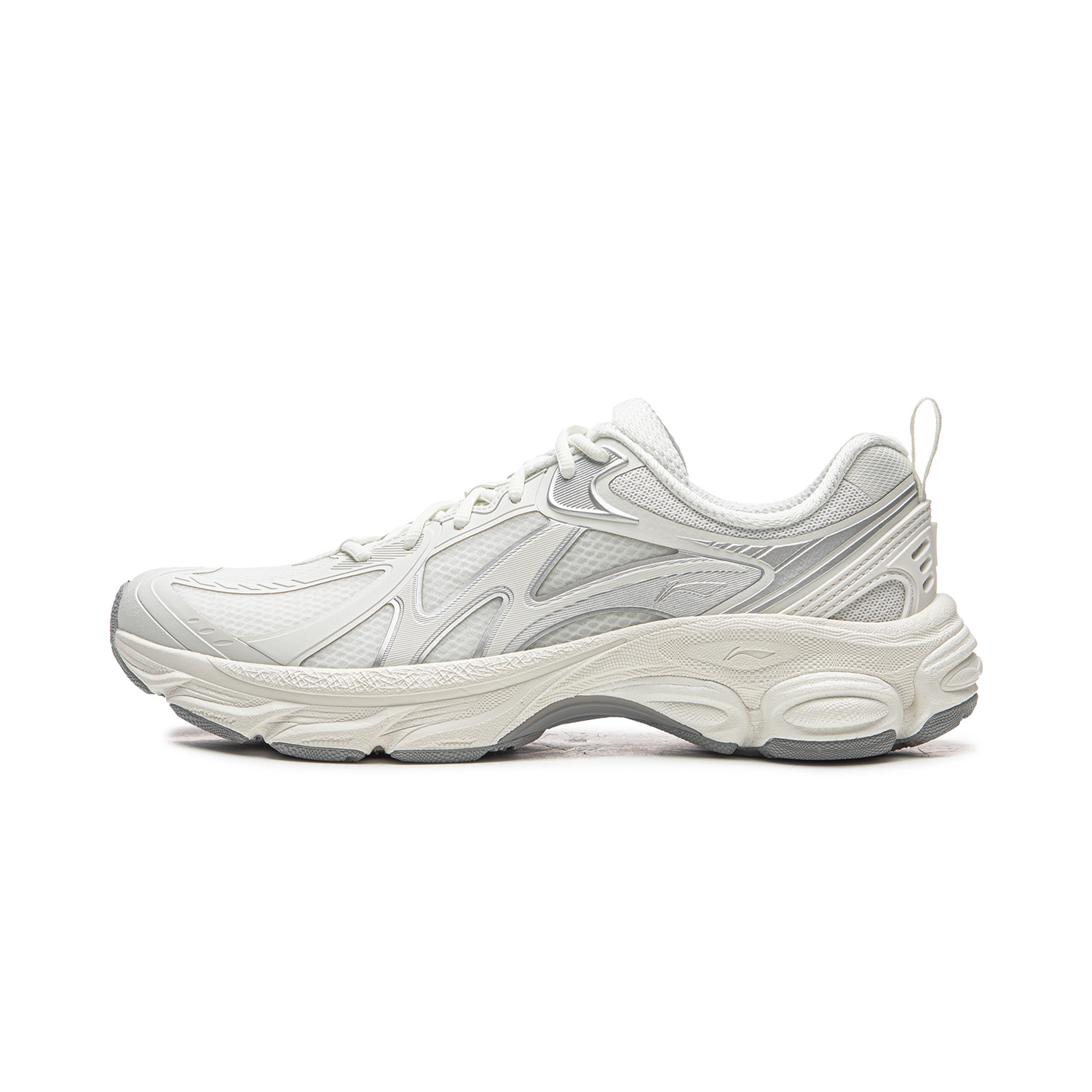 

Li-Ning Li Ning Cushioning Slip Resistant Abrasion Resistant Rebound Low top Running Shoes мужские Chalk Gray