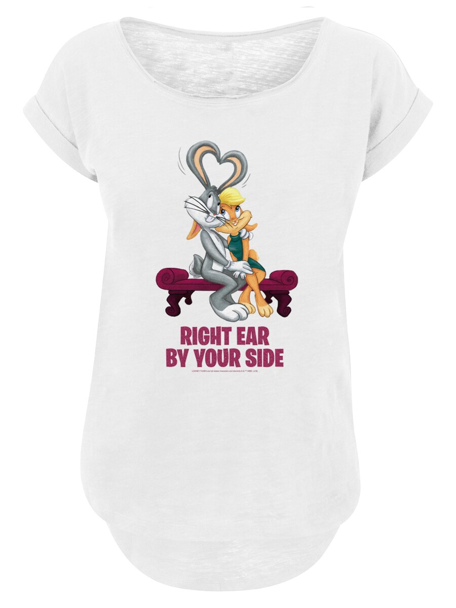 

Футболка F4NT4STIC Looney Tunes Bugs And Lola Valentines Cuddle, White