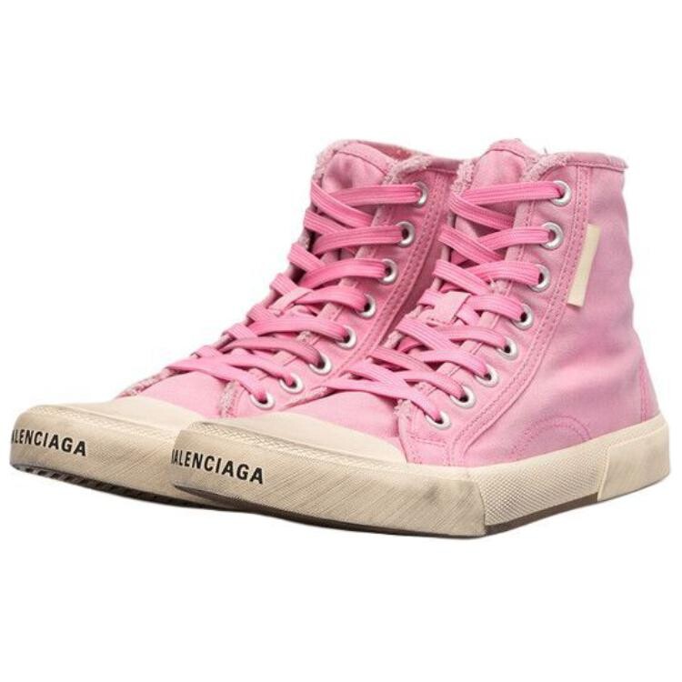 Кроссовки Balenciaga Skateboarding Shoes Women's High-top Pink, розовый — фото 4