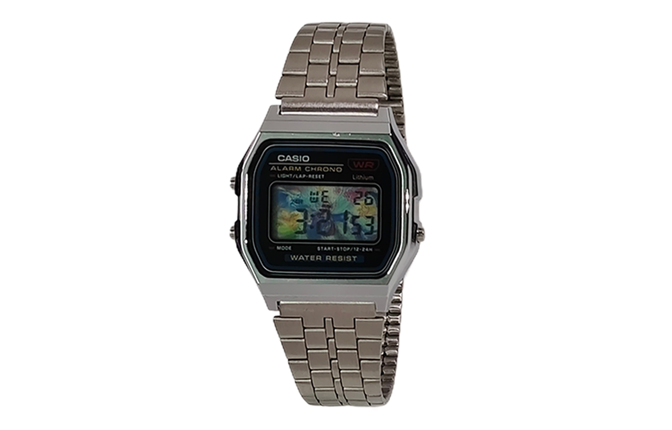 

CASIO Часы Retrofit Series Quartz Movement Stainless Steel Strap Watch Unisex Multicolor Watch Dial, Silver Strap