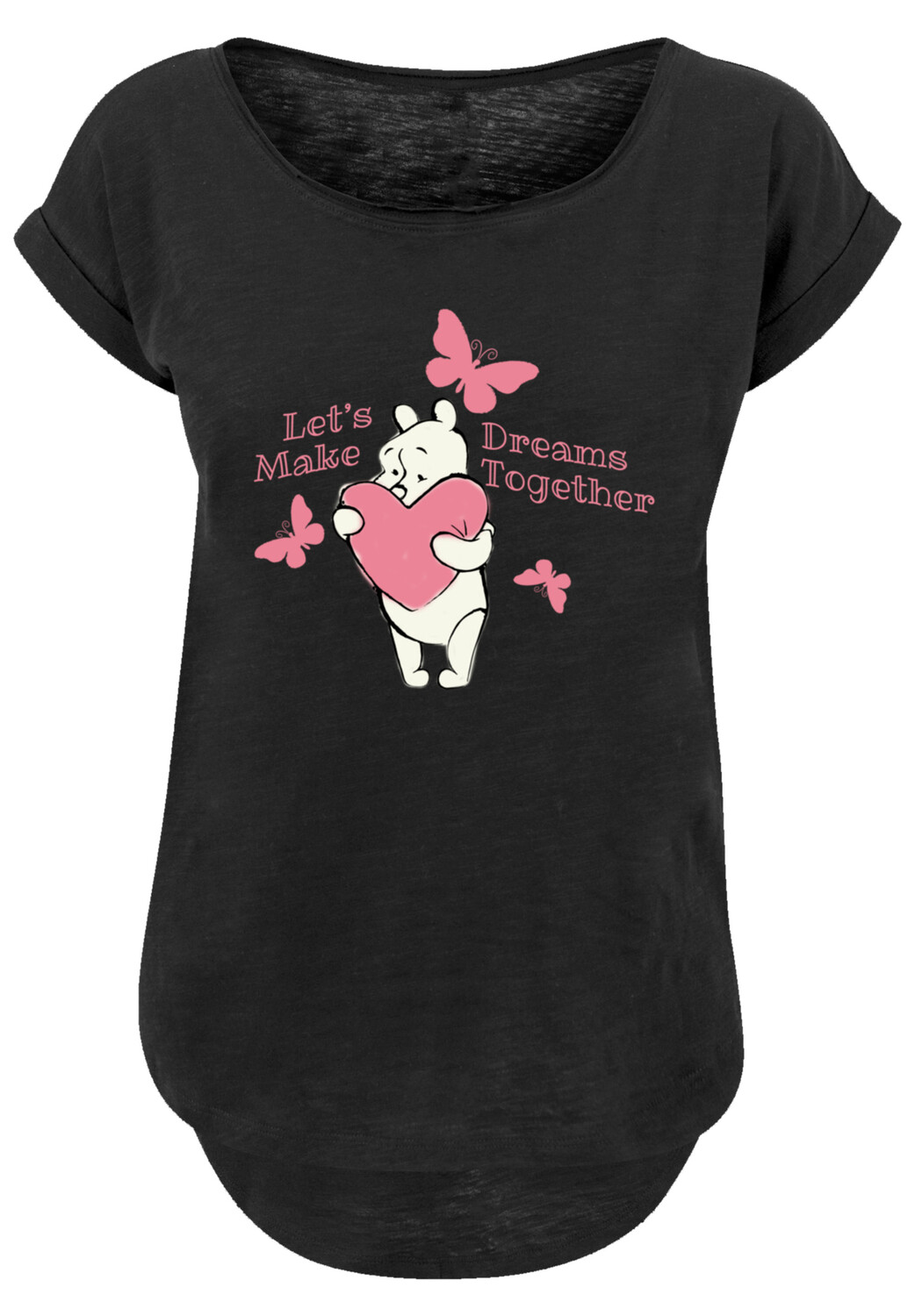 

Футболка F4NT4STIC Disney Winnie Puuh Let's Make Dreams Together, черный