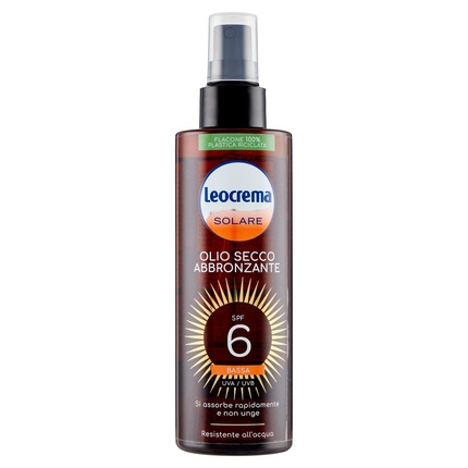 Масло для сухого загара SPF6 Low 200 мл Leocrema