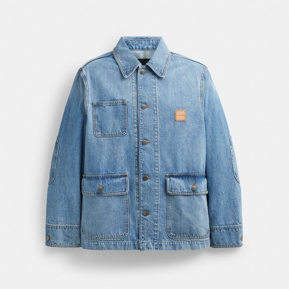 

Джинсовая куртка Chore COACH, цвет light wash
