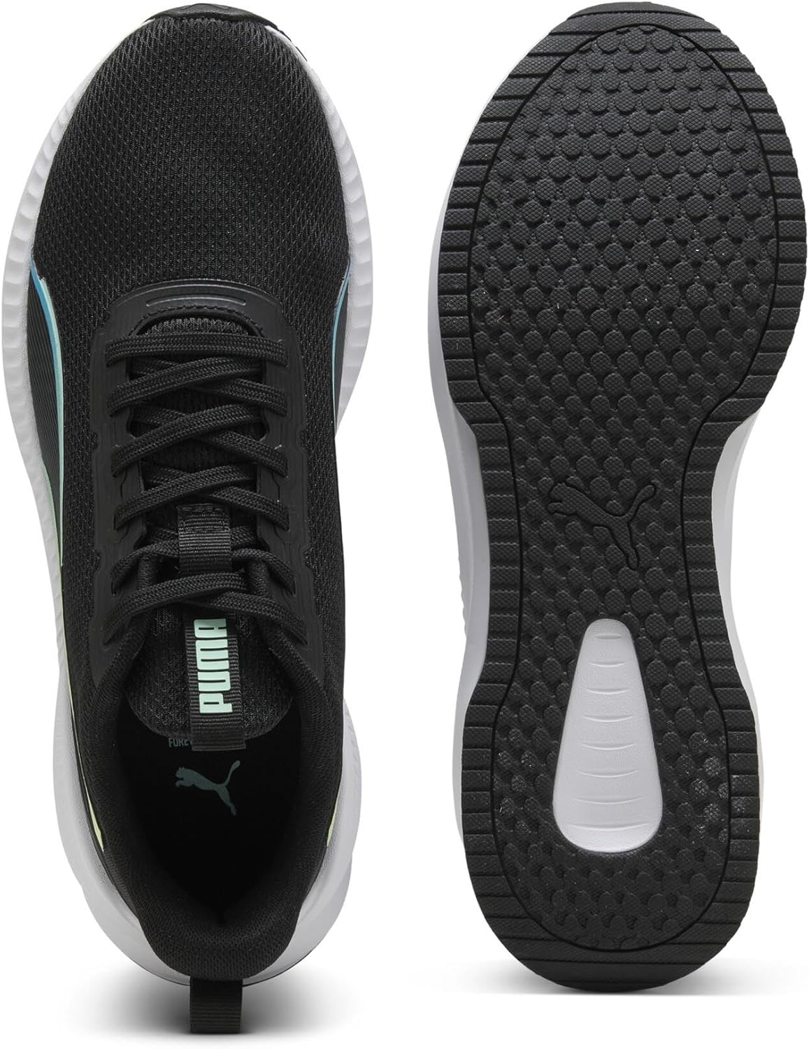 Кроссовки PUMA Unisex-Adult Flyer Lite 3, черный/синий — фото 3