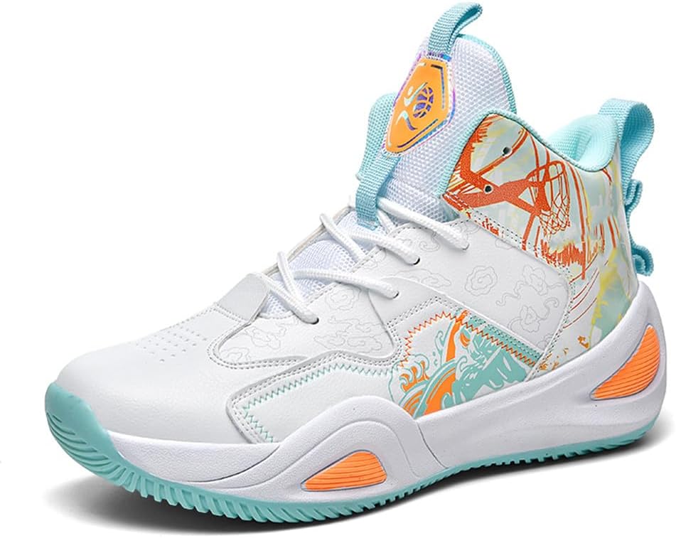 

Кожаные баскетбольные кроссовки MAUGELY для женщин и мужчин, универсальные, дышащие, спортивные беговые кроссовки для студентов, практических занятий и соревнований, зеленый