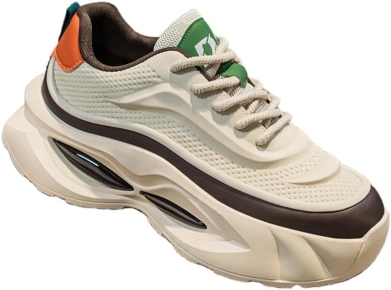 

Мужские спортивные кроссовки с толстой подошвой и противоскользящей поверхностью. Дышащие и удобные. Износостойкие. Подходят для улицы и повседневного ношения Fmshi, хаки