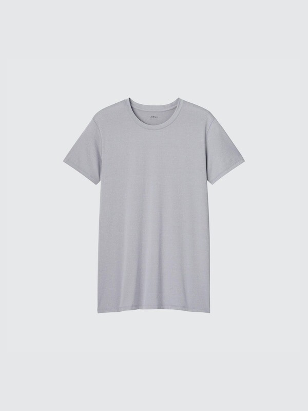 

Футболка с круглым вырезом airism heather Uniqlo, серый