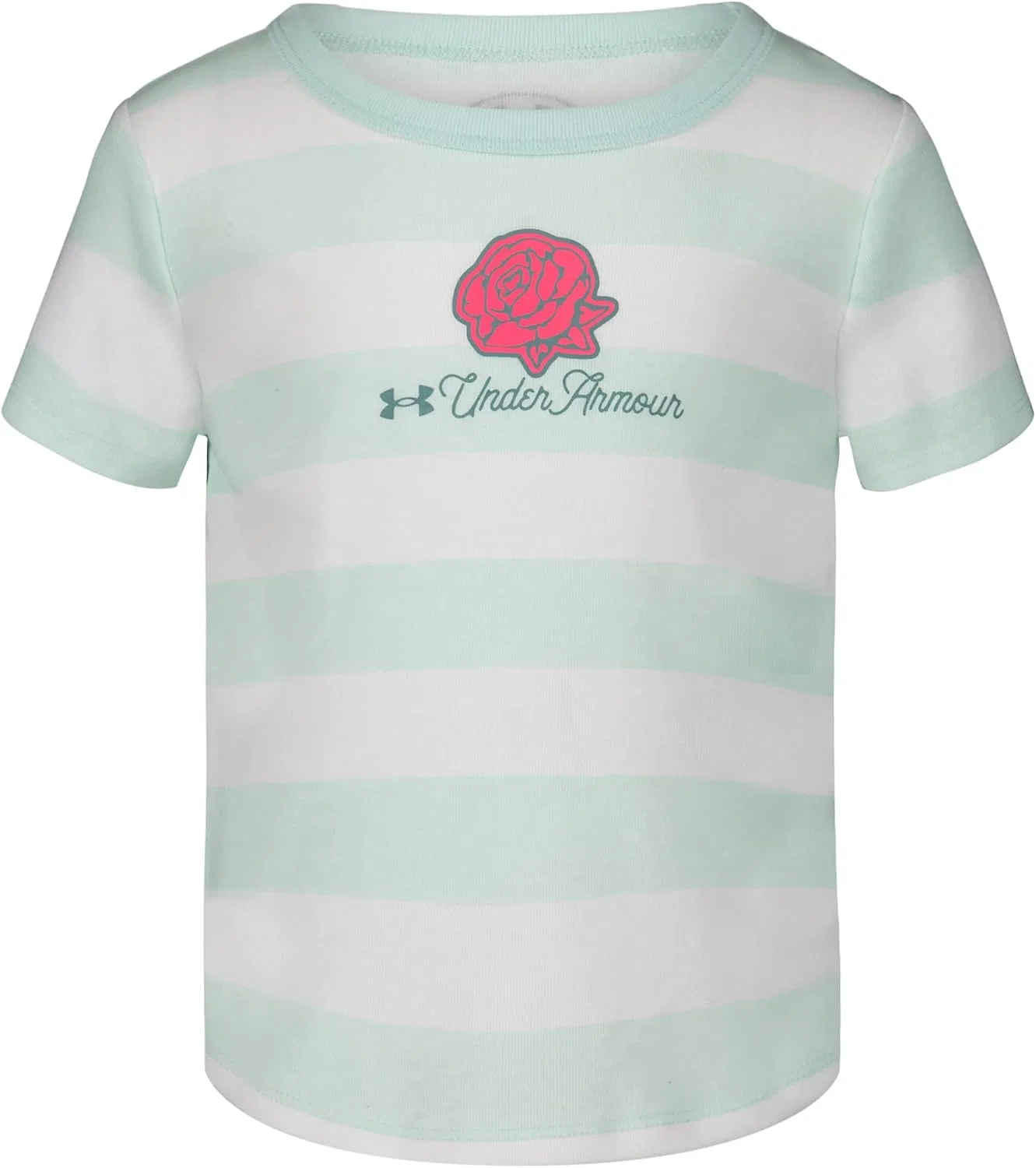 Футболка с коротким рукавом детская Outdoor Collection Under Armour, цвет Rugby Stripe Seaglass Blue