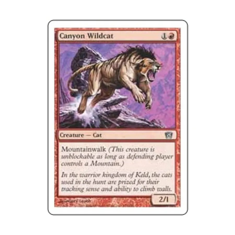 

CCG Canyon Wildcat (C) (фольга), MTG - 8th Edition